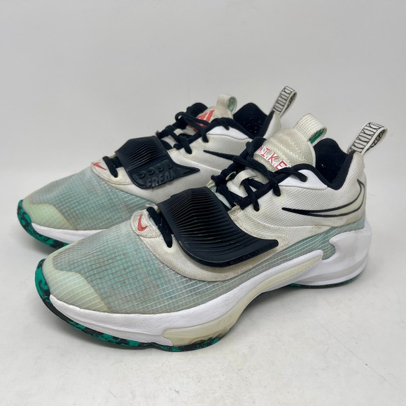 Nike Zoom Freak 3 Sneakers Mens Sz 8 White & Teal 7,0,9:K.5.7 - Picture 6 of 13